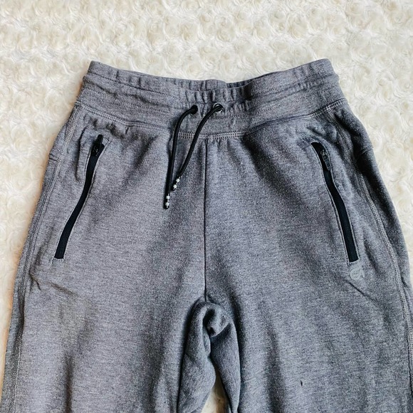 Gap Fit Tech Kids Grey Heather Dry Fit Cotton Performance Joggers Sweats L 10 - Picture 3 of 10